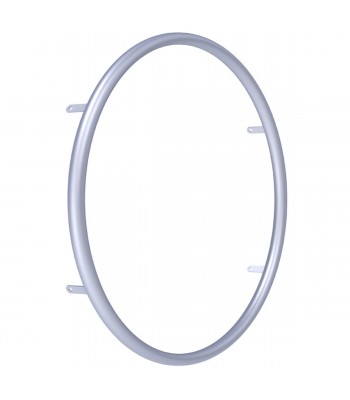 24 Inch Omobic Classic Handrim Silver, Aluminium 6 Tab Mount